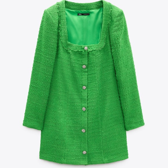 Zara Textured Weave Dress - Picture 6 of 9